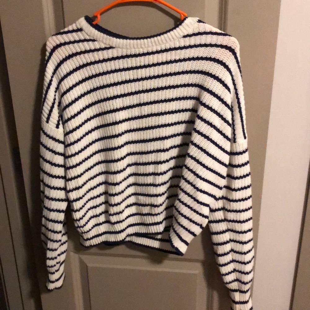 Urban outfitters striped cropped sweater